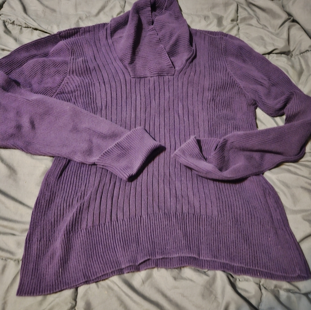 Pria ribbed purple sweater